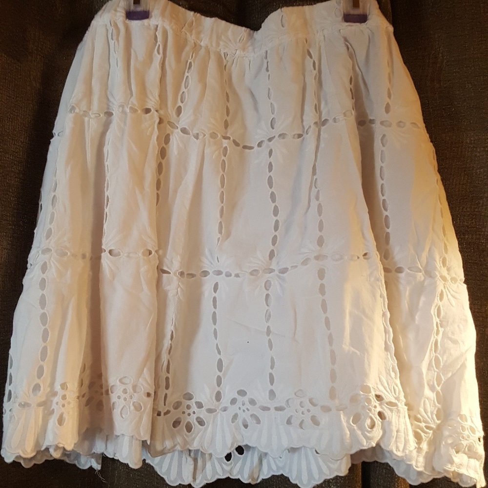 White Lace Skirt - image 1